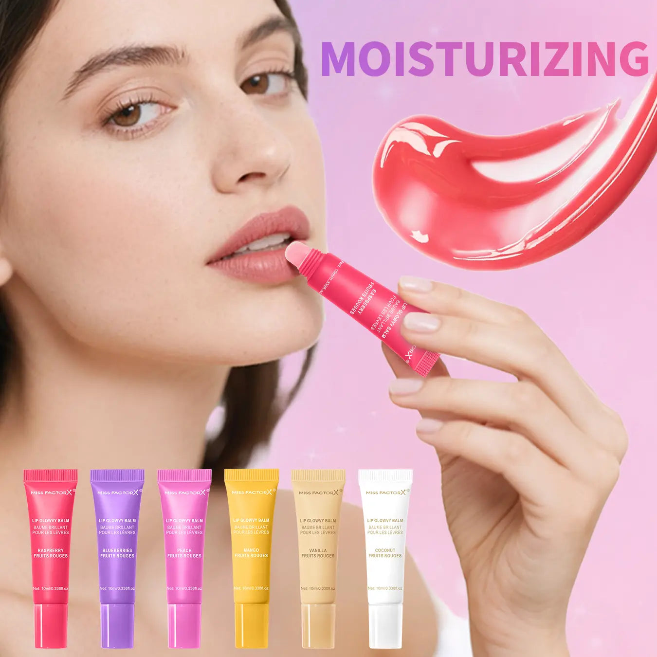 Indulge in Our 6-Piece Fruit Flavor Lip Gloss Set - Moisturizing, Long-Lasting Hydration for Gorgeous Lips - Perfect Gift for Women!