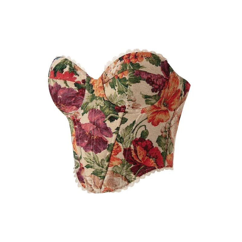 Floral Bandage Tube Top