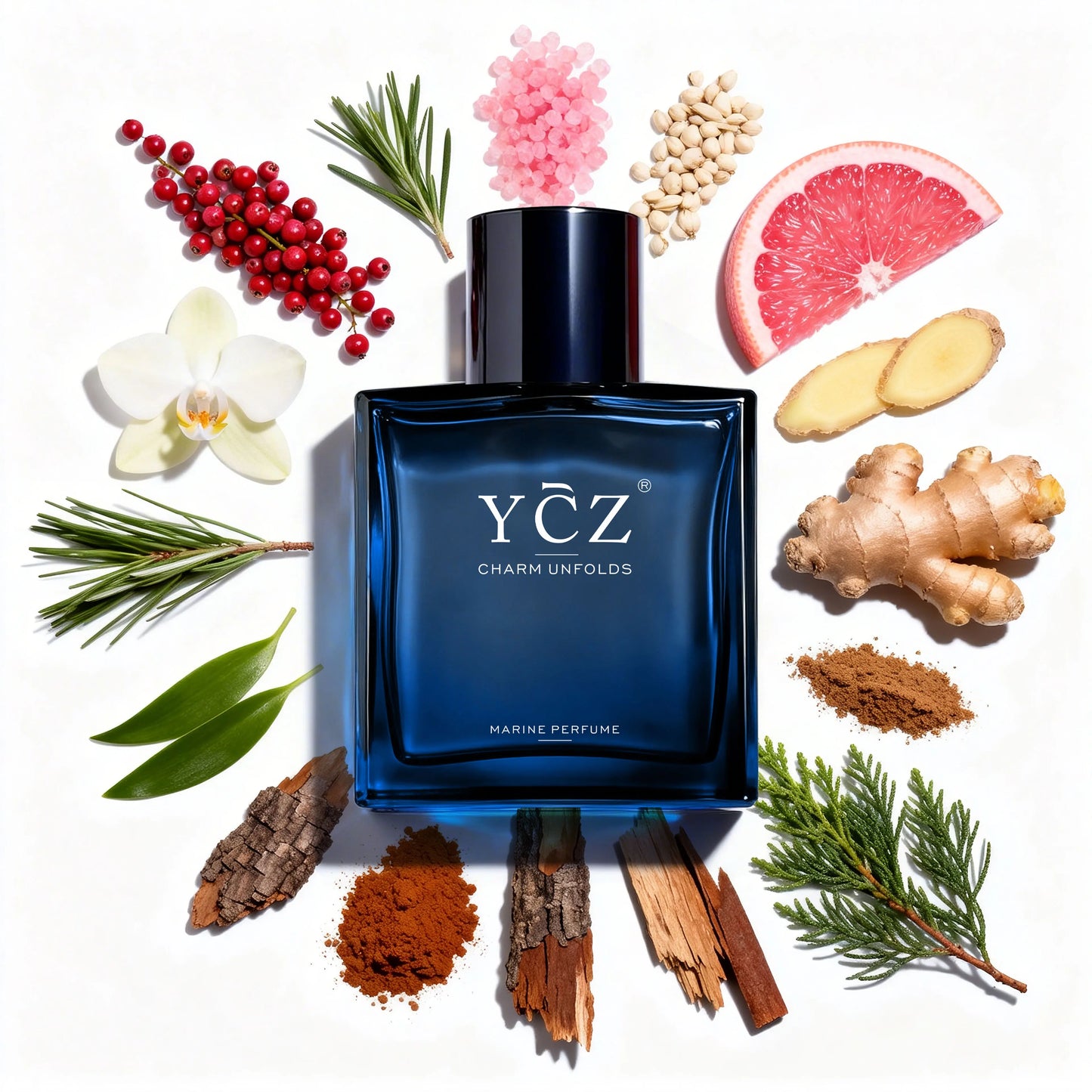 [YCZ] Midnight Marine Eau De Parfum 1.7 Fl Oz Men'S Fragrance - Aromatic Marine Scent, Magnetic, Sensual, Long-Lasting, Ideal for Dates & Everyday Wear, Gifts for Boyfriend, Anniversary Gift for Him, Men'S Perfumes & Fragrances, Mens Gifts,Back to School