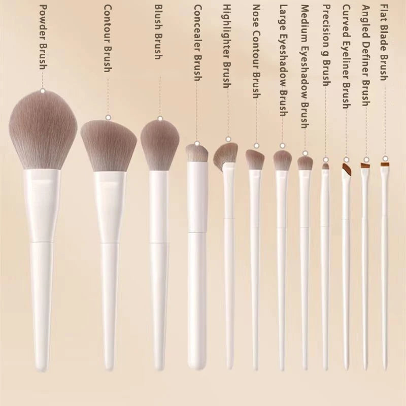 Pro Makeup Brush Set (12pcs)