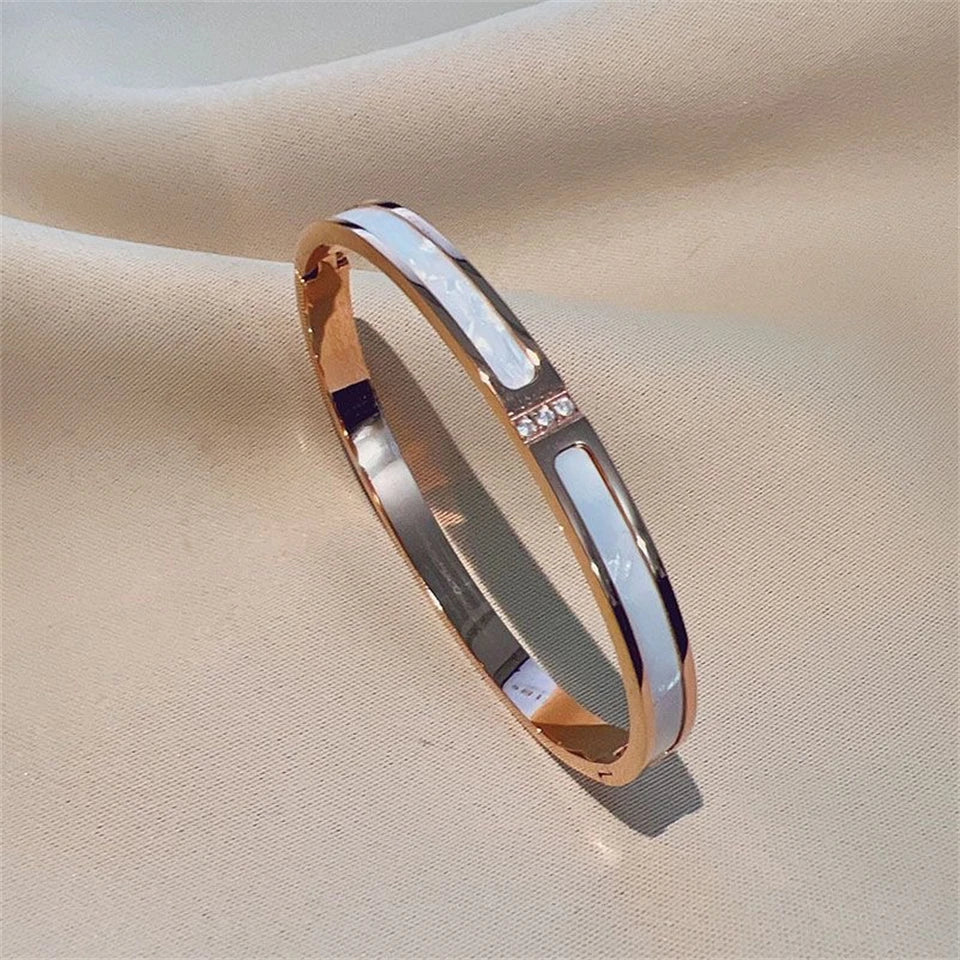 Zirconia Stacking Bracelet Set