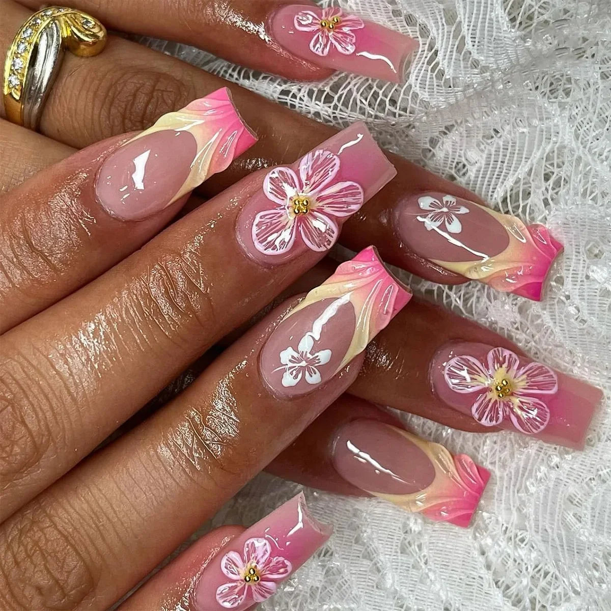 Blush Pink Press-On Nail Set (24pcs)