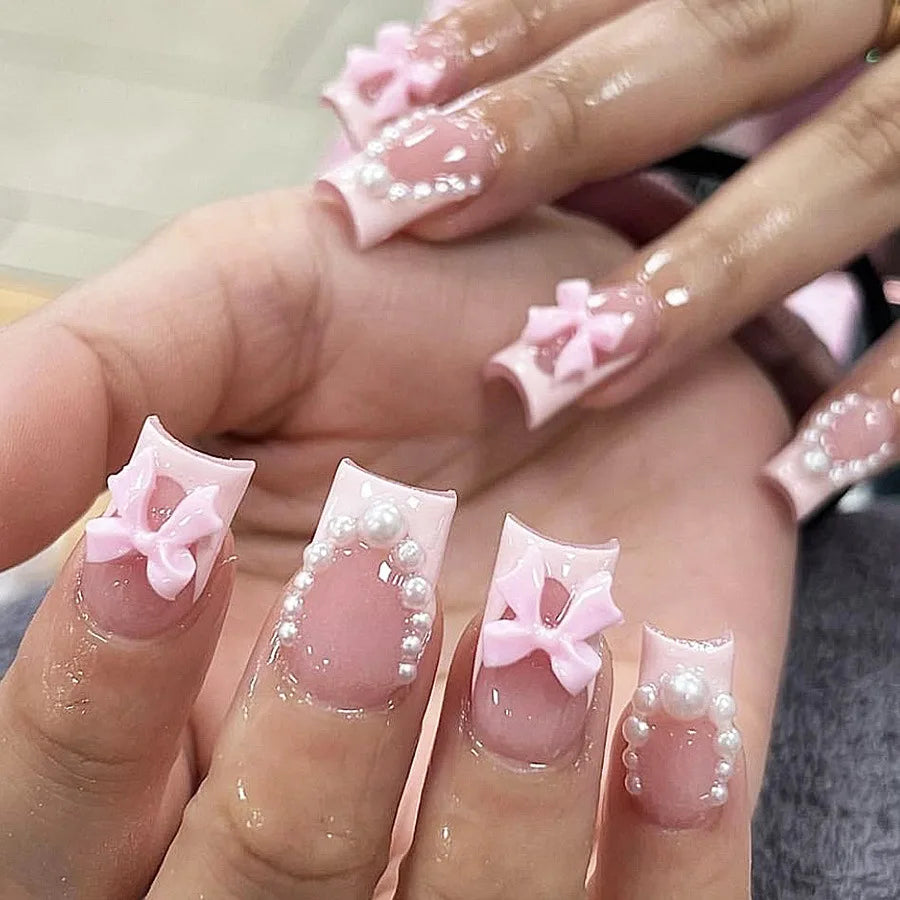 Blush Pink Press-On Nail Set (24pcs)