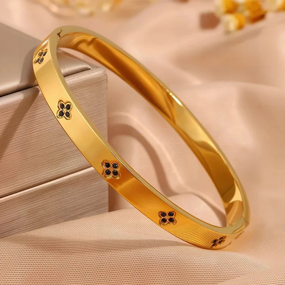 Zirconia Stacking Bracelet Set