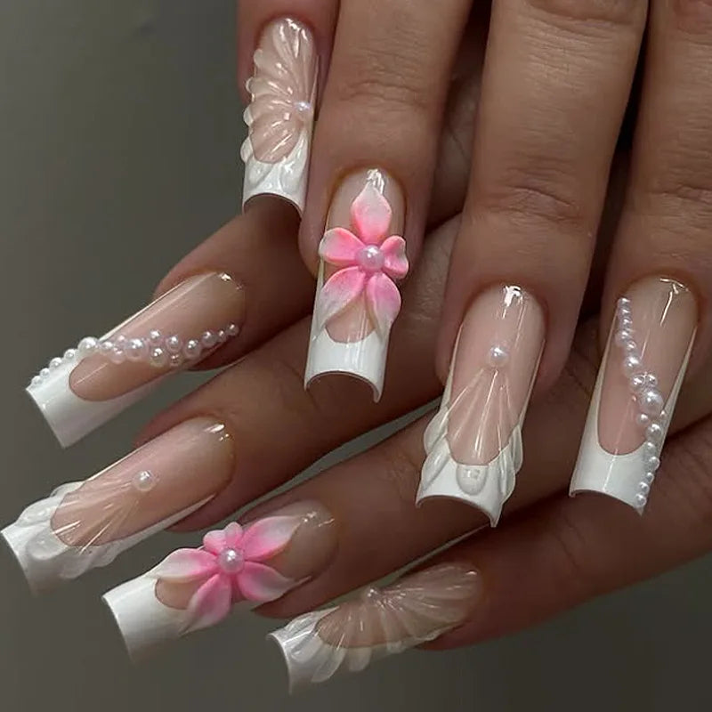 Blush Pink Press-On Nail Set (24pcs)