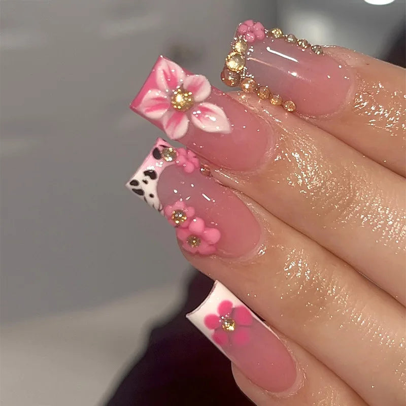 Blush Pink Press-On Nail Set (24pcs)
