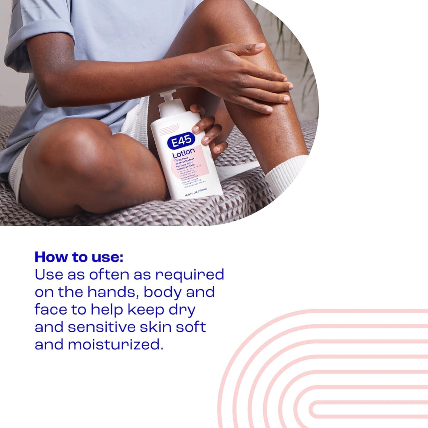 Moisturising Lotion 500 Ml for Dry & Sensitive Skin - Long-Lasting Hydration Protect from Dryness, Reduce Redness - Dermatological Body Moisturiser Lotion - Body Lotion - Daily Moisturiser | Long-Lasting Hydration Helps Protect from Dryness - Helps Reduce Redness, Dermatologically Tested