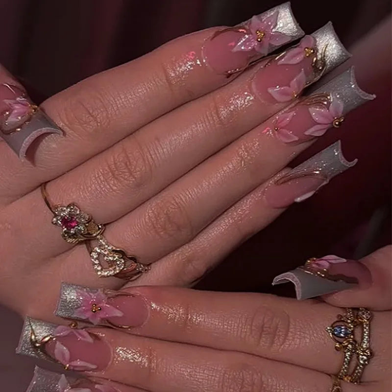 Blush Pink Press-On Nail Set (24pcs)