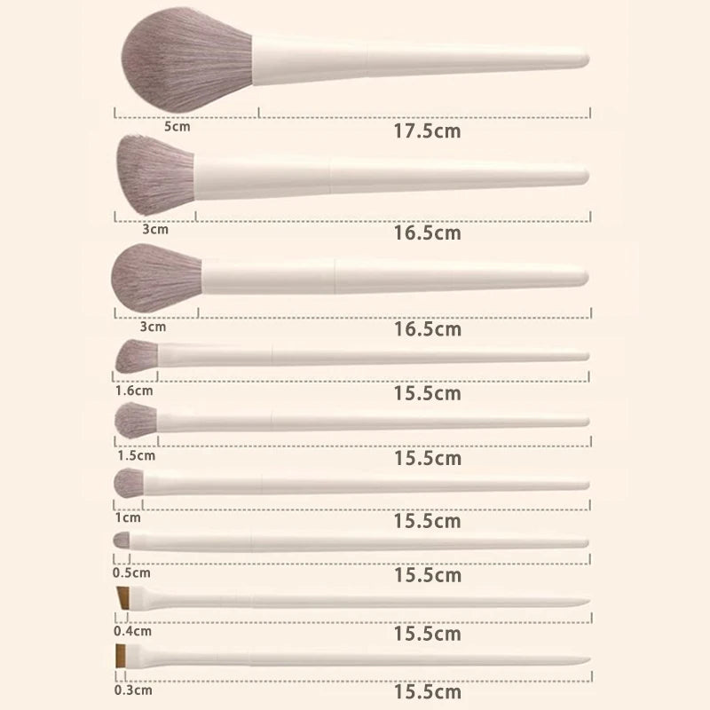 Pro Makeup Brush Set (12pcs)