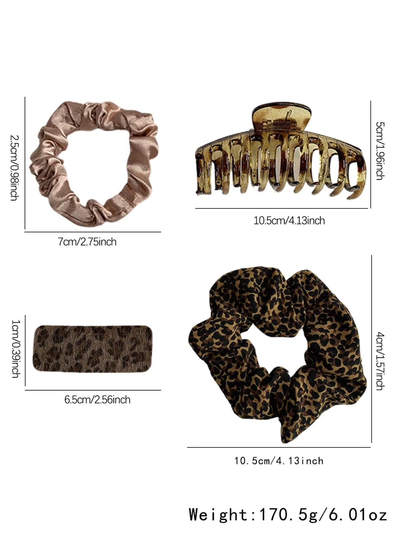Solid Color Hair Accessories Sets, Simple High Elasticity Durable Strong Pull Hair Ties & Hair Claws, Casual Versatile Hair Accessories for Women & Girls, Hair Elastics, Scrunchies, Ponytails