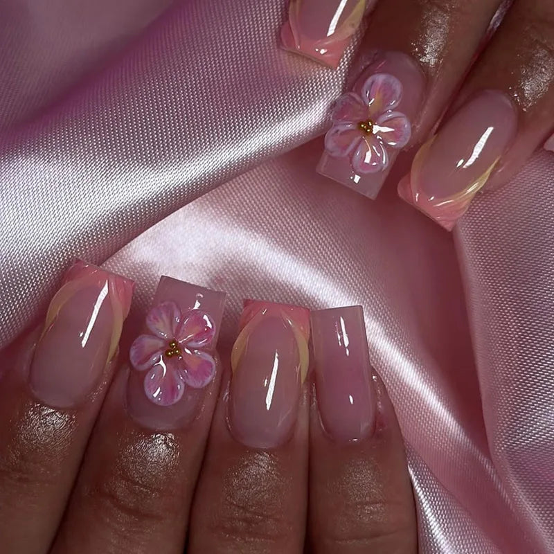 Blush Pink Press-On Nail Set (24pcs)