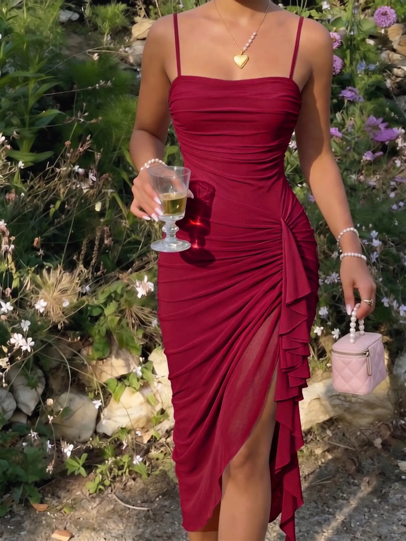 Women'S Floral Print Sleeveless Dress