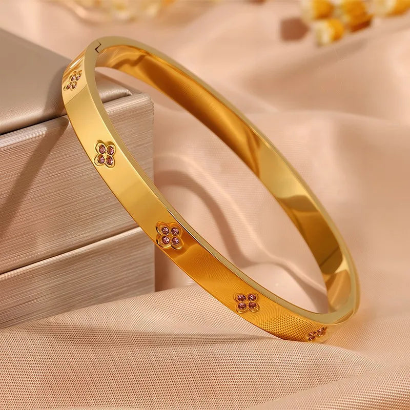 Zirconia Stacking Bracelet Set