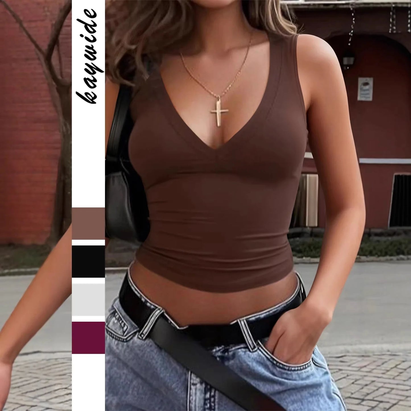 Sleeveless Crop Tank Top