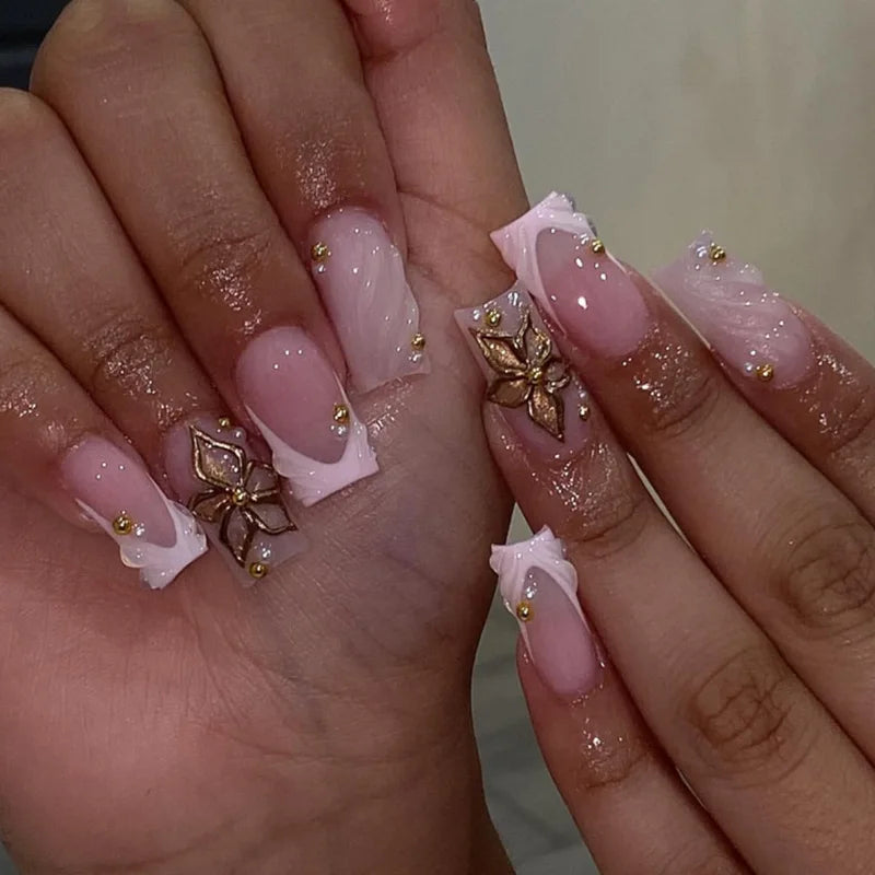 Blush Pink Press-On Nail Set (24pcs)