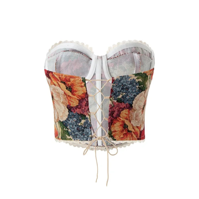 Floral Bandage Tube Top