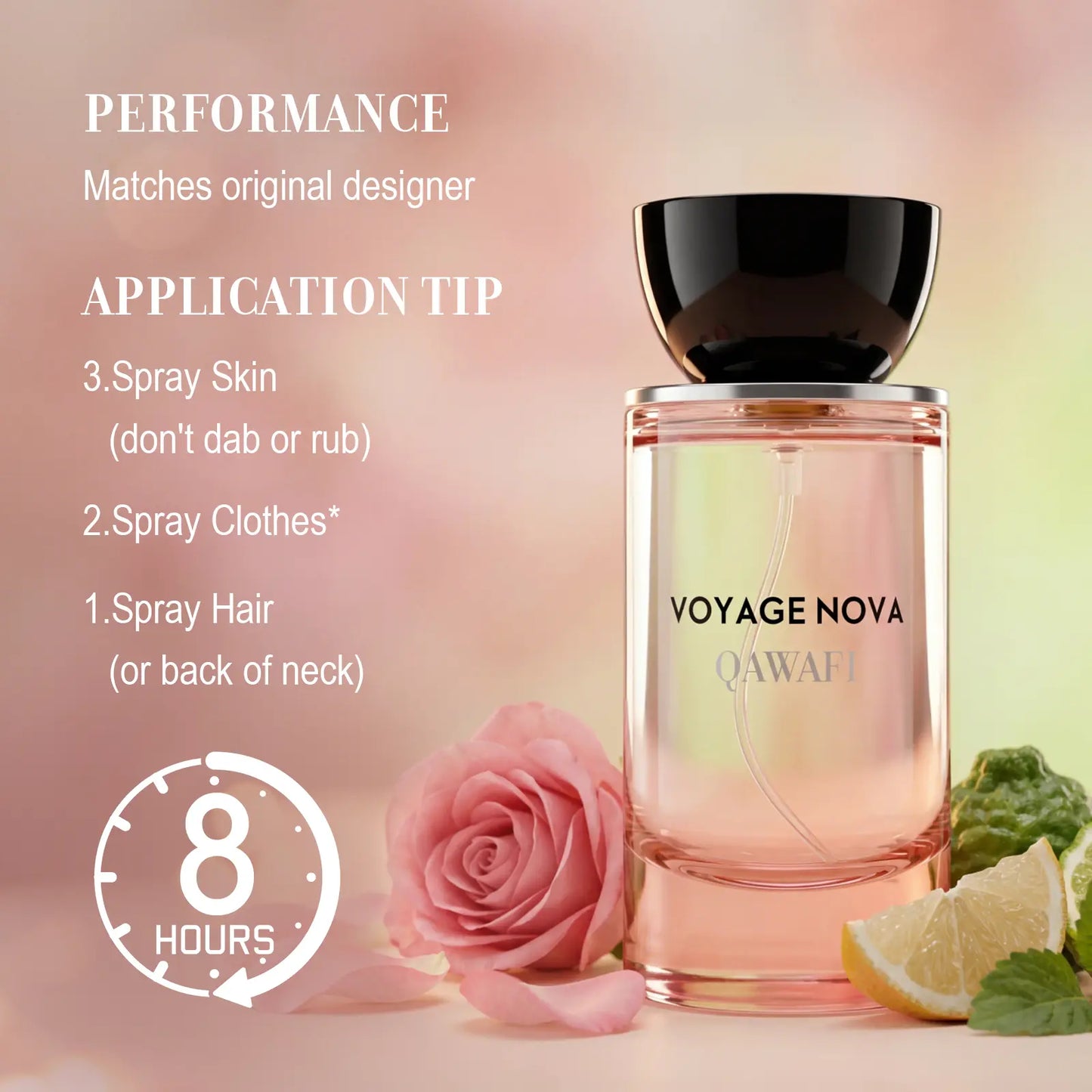 Voyage Nova | Rosey Fruity Floral | Extrait De Parfum 50Ml/100Ml | Long Lasting Luxury Fragrance | Daily Women'S Perfume Alluring Summervibes Sohochic