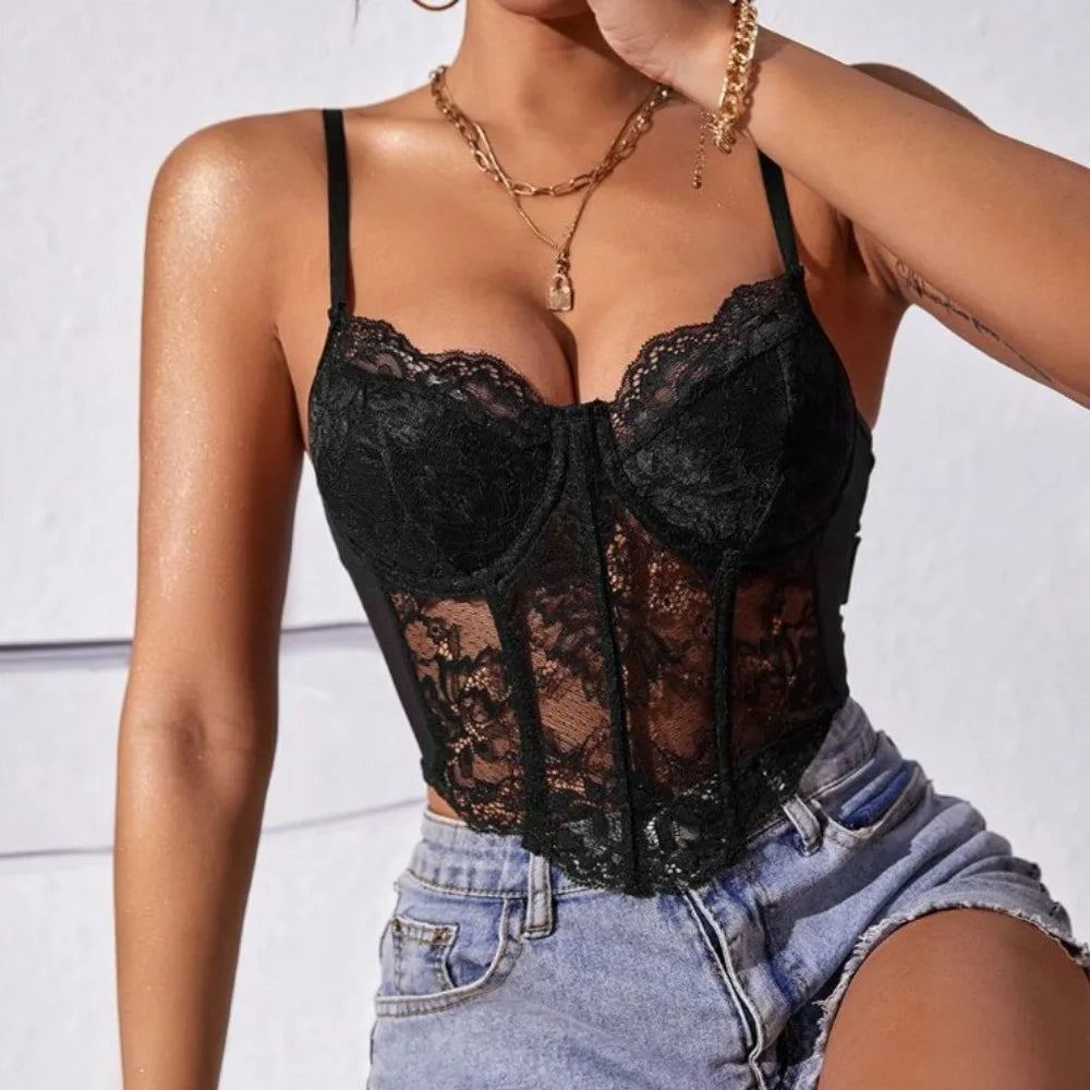 Lace Corset Cami Top