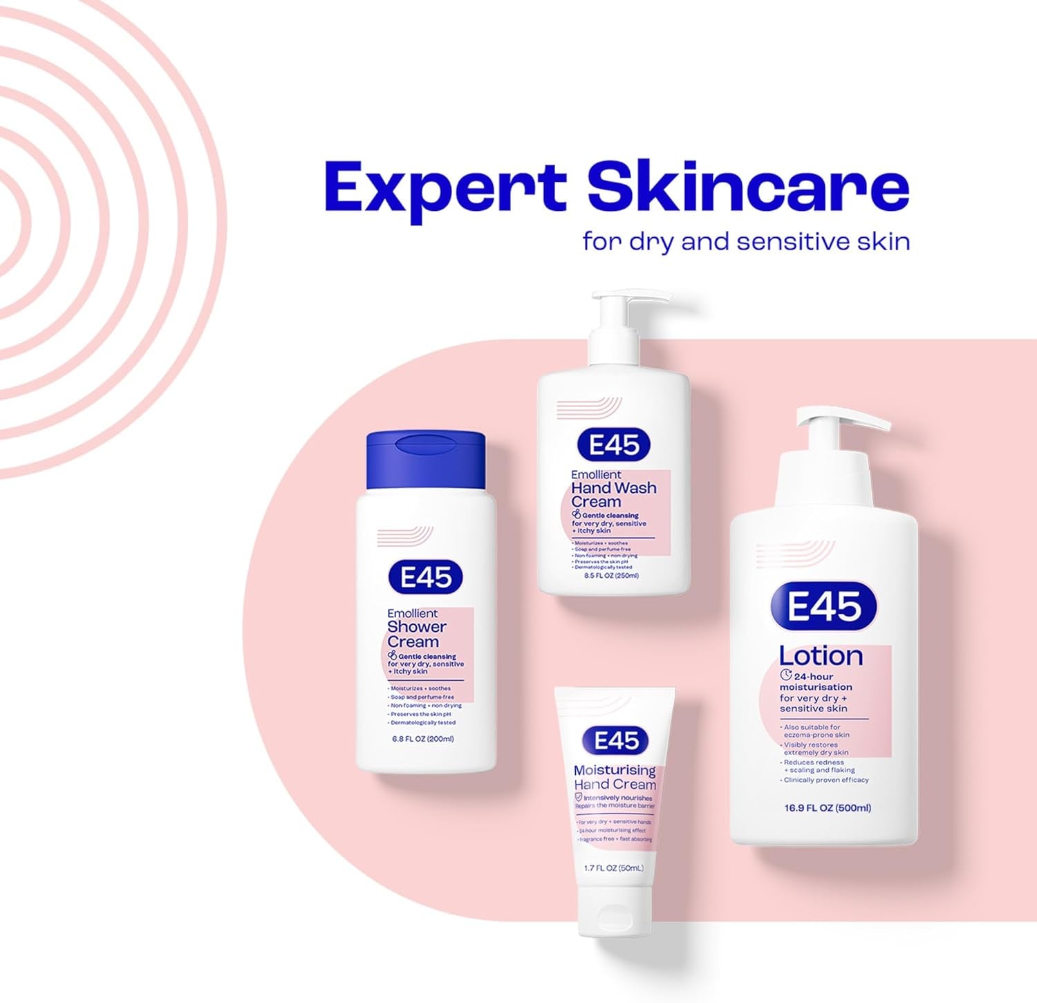 Moisturising Lotion 500 Ml for Dry & Sensitive Skin - Long-Lasting Hydration Protect from Dryness, Reduce Redness - Dermatological Body Moisturiser Lotion - Body Lotion - Daily Moisturiser | Long-Lasting Hydration Helps Protect from Dryness - Helps Reduce Redness, Dermatologically Tested