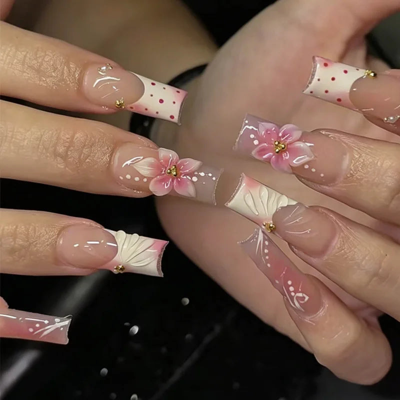 Blush Pink Press-On Nail Set (24pcs)