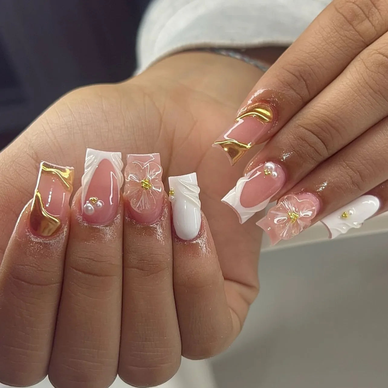 Blush Pink Press-On Nail Set (24pcs)