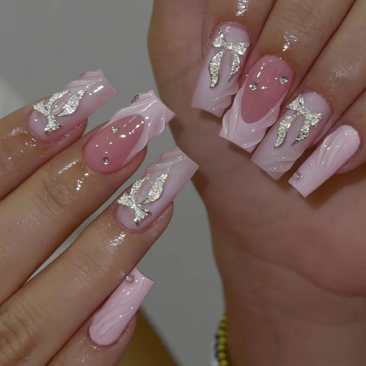 Blush Pink Press-On Nail Set (24pcs)