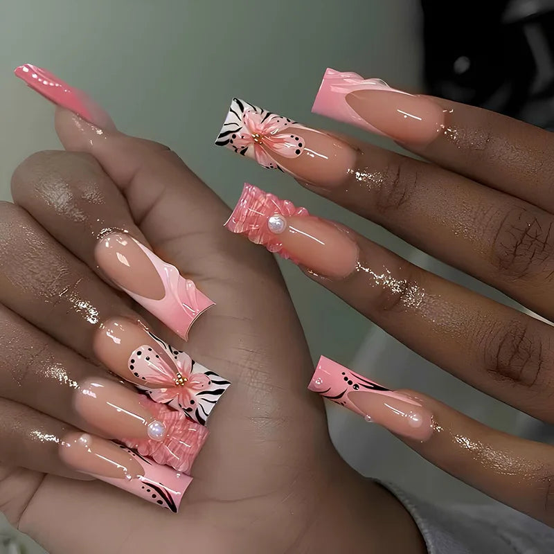 Blush Pink Press-On Nail Set (24pcs)
