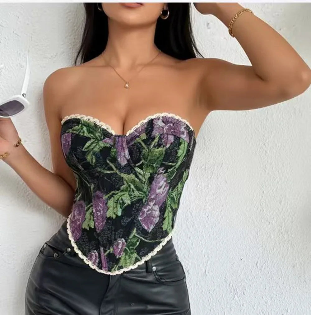 Floral Bandage Tube Top
