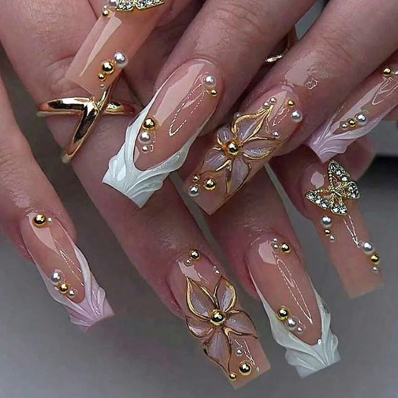 Blush Pink Press-On Nail Set (24pcs)