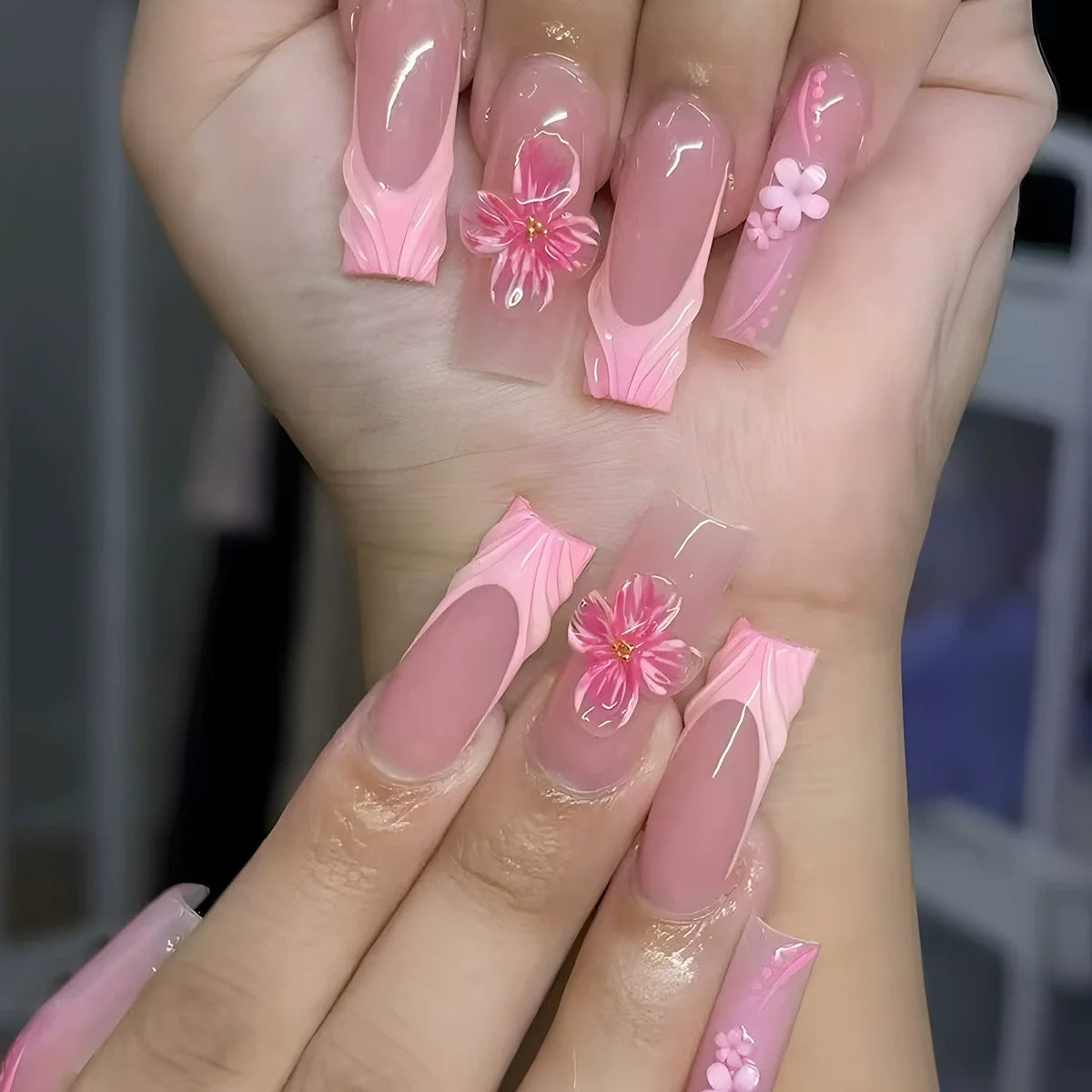 Blush Pink Press-On Nail Set (24pcs)