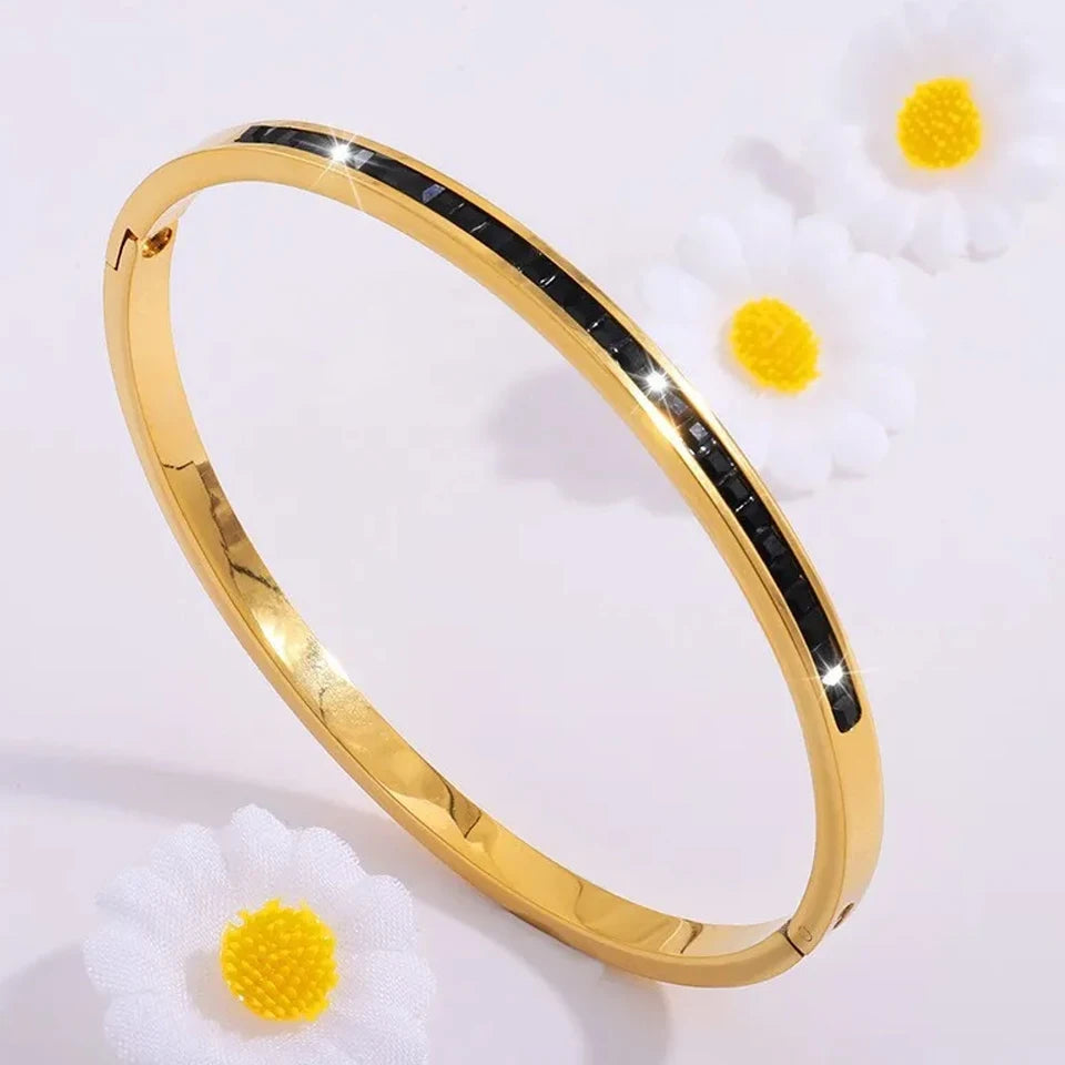 Zirconia Stacking Bracelet Set