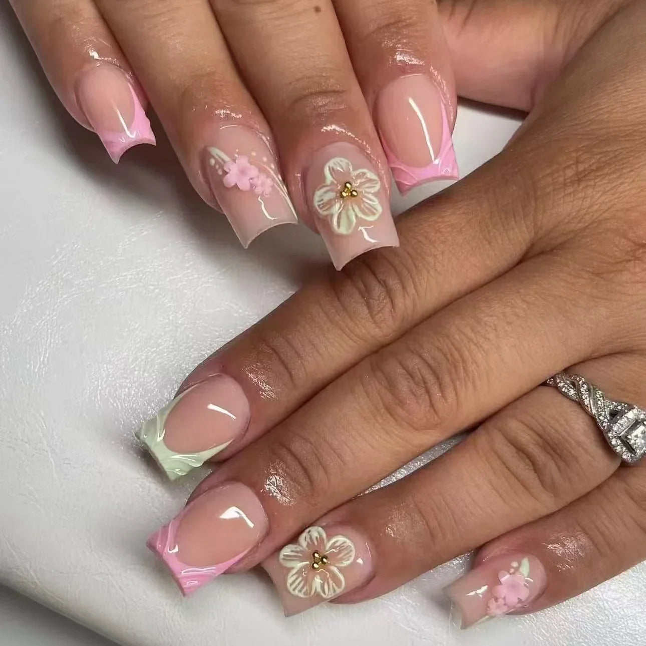 Blush Pink Press-On Nail Set (24pcs)