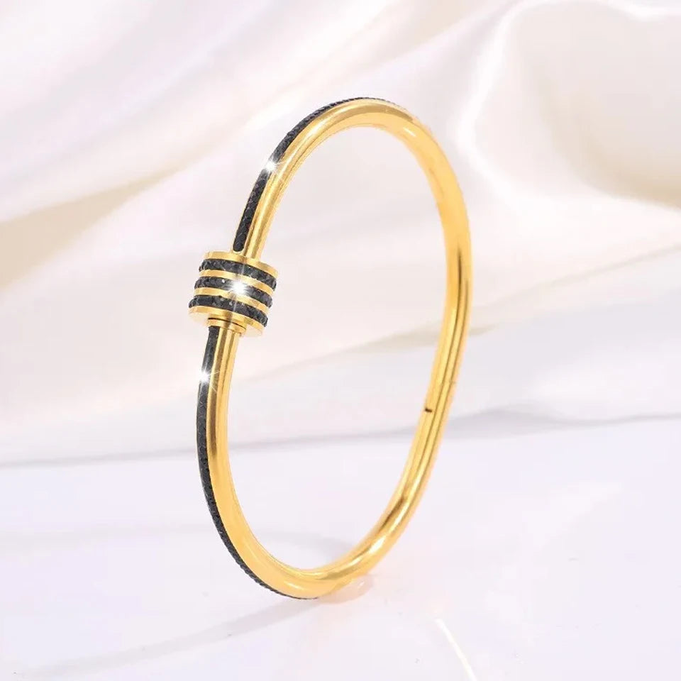Zirconia Stacking Bracelet Set