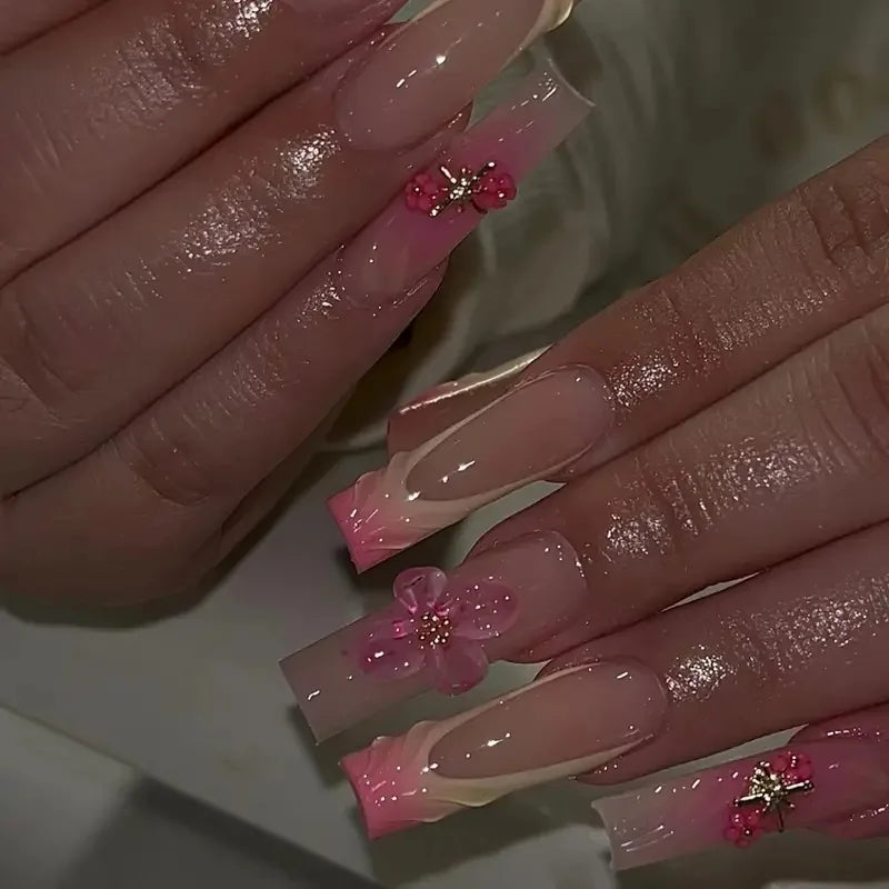 Blush Pink Press-On Nail Set (24pcs)