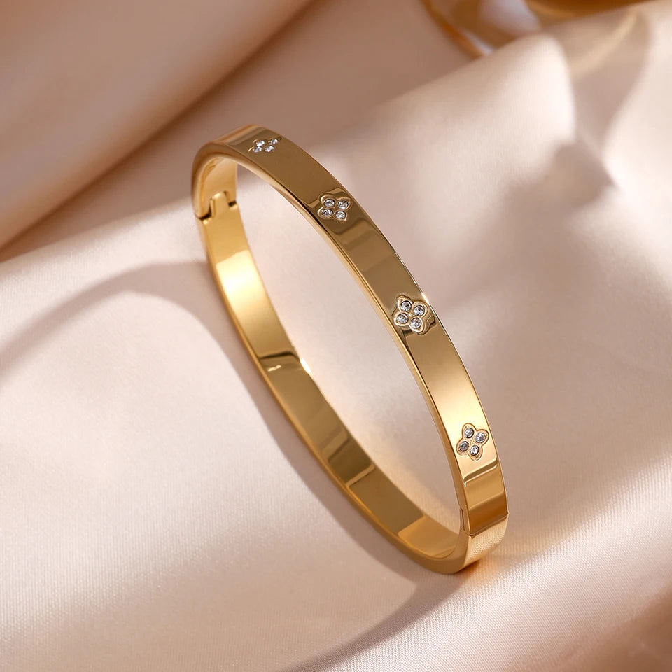 Zirconia Stacking Bracelet Set