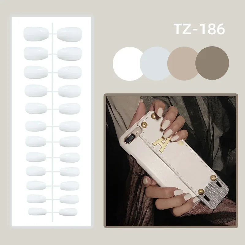 Blush Pink Press-On Nail Set (24pcs)
