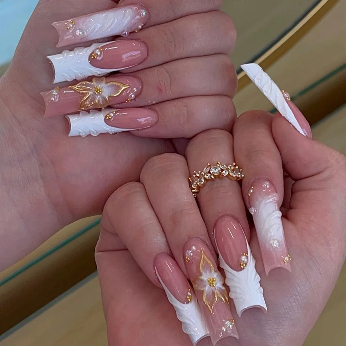 Blush Pink Press-On Nail Set (24pcs)
